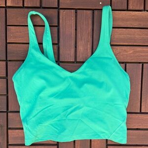 Lululemon Athletica Turquoise Crop Top